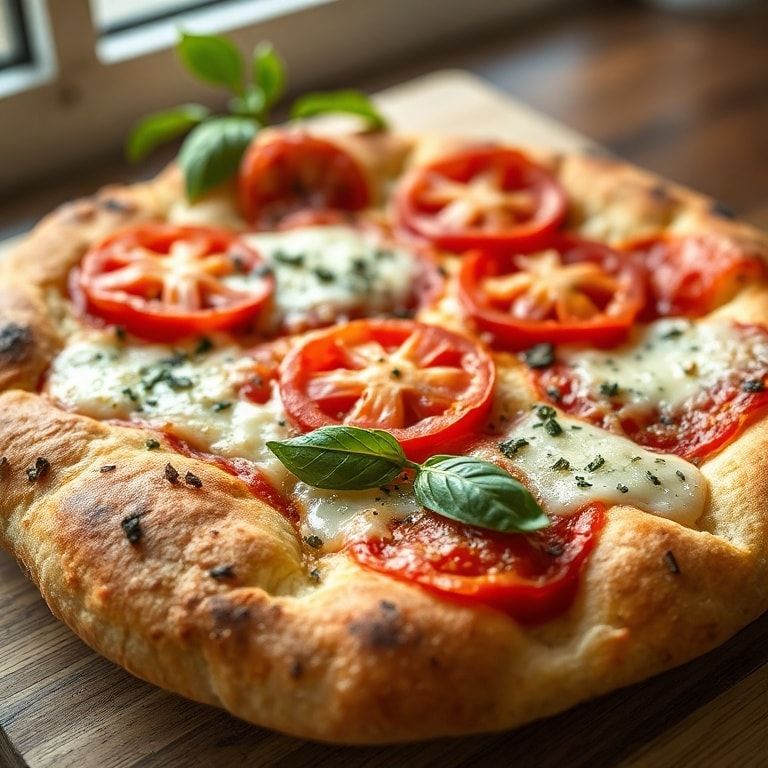 Margherita Focaccia Bread (Authentic Italian Flavor) – Easy Homemade Sheet-Pan Pizza