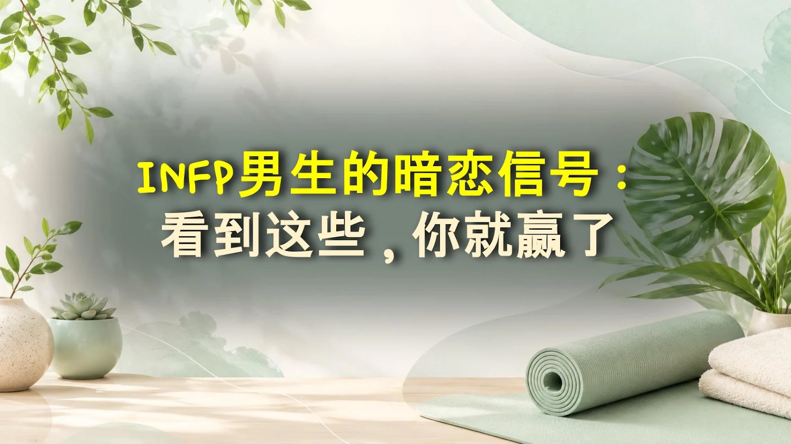 INFP男生的暗恋信号：看到这些，你就赢了