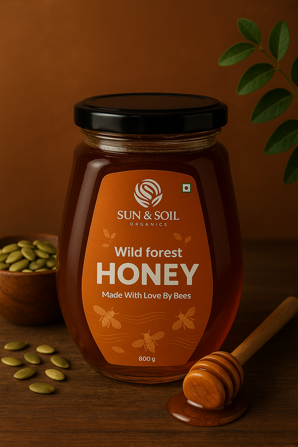 Sun & Soil honey product photography