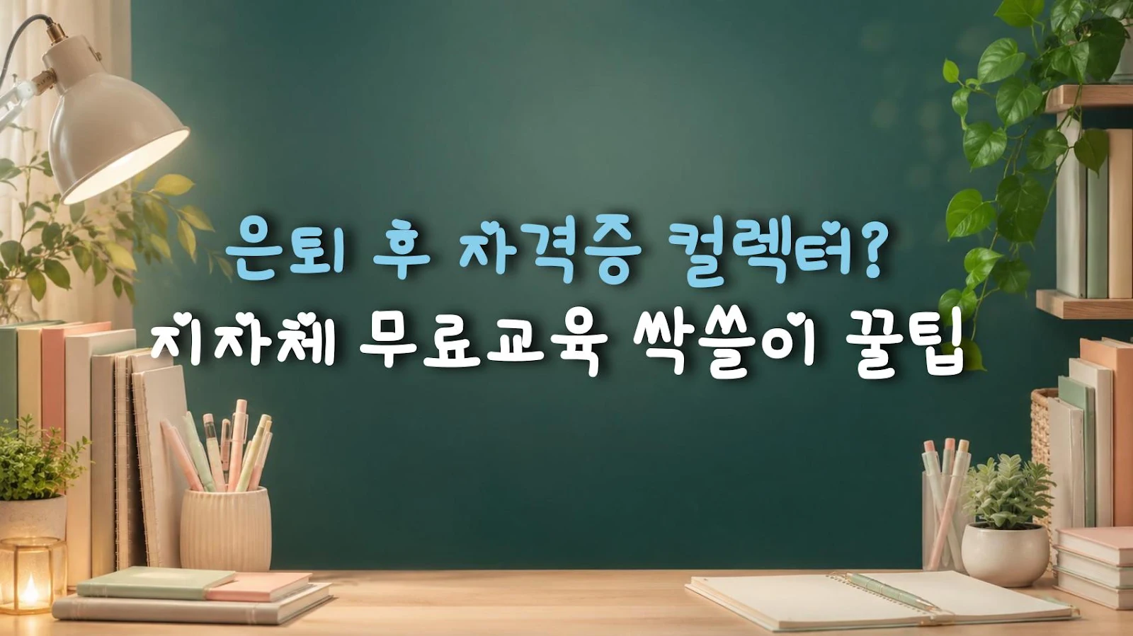 은퇴 후 자격증 컬렉터? 지자체 무료교육 싹쓸이 꿀팁