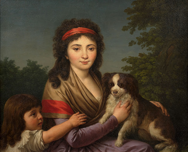 Portrait of Alexandrine Julie Vaudoyer daughter of the painter and wife of the a
