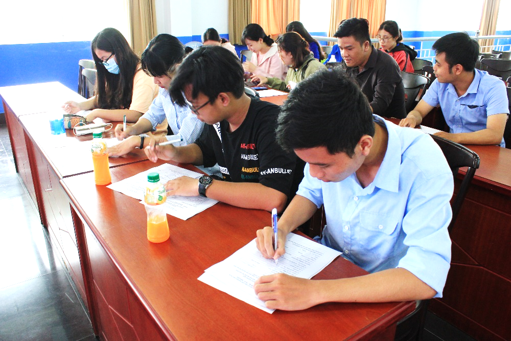 Chiến sĩ Mùa hè xanh tại mặt trận DLA phấn khởi tham gia tập huấn trước thềm chiến dịch