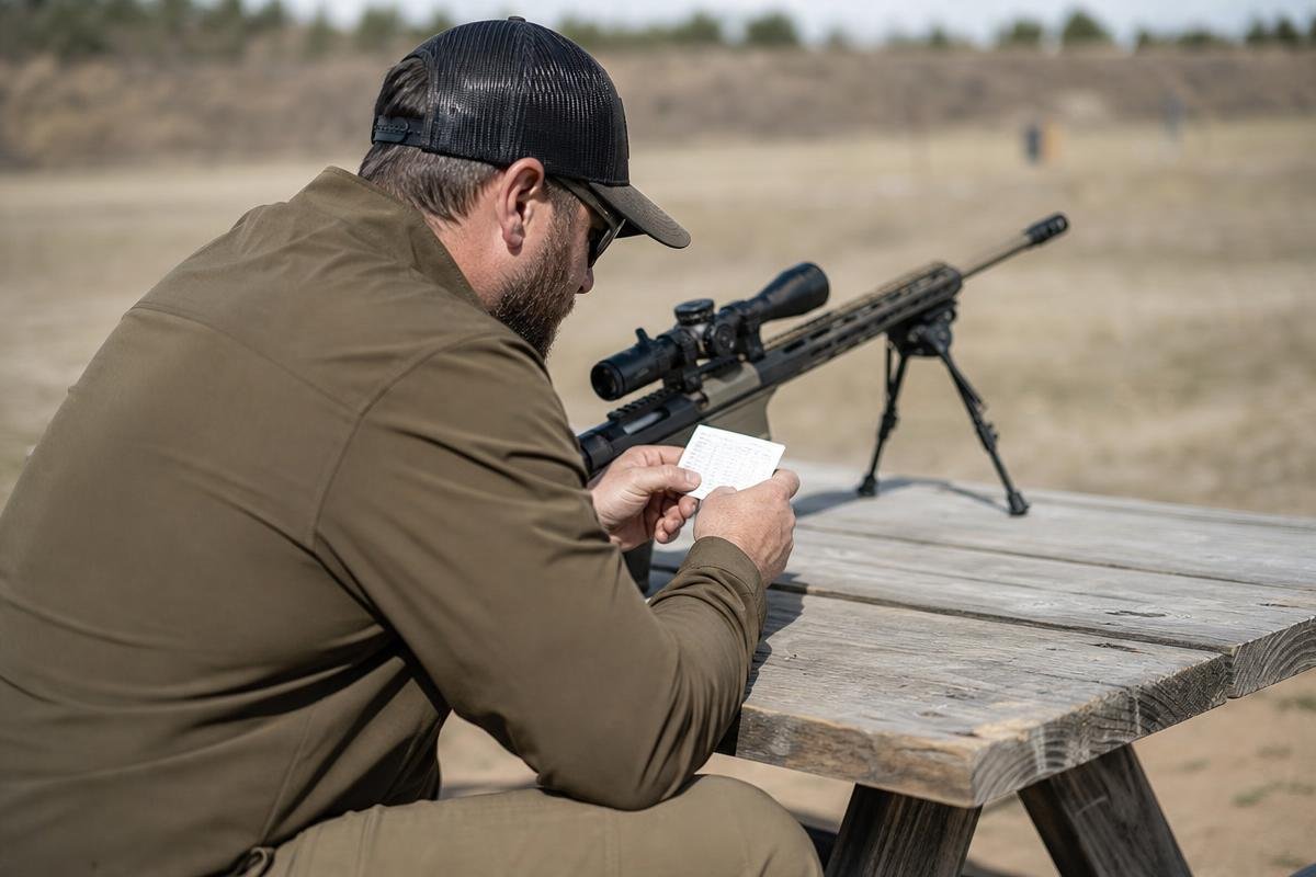 .260 Remington ballistics dope card for Denison range shooting