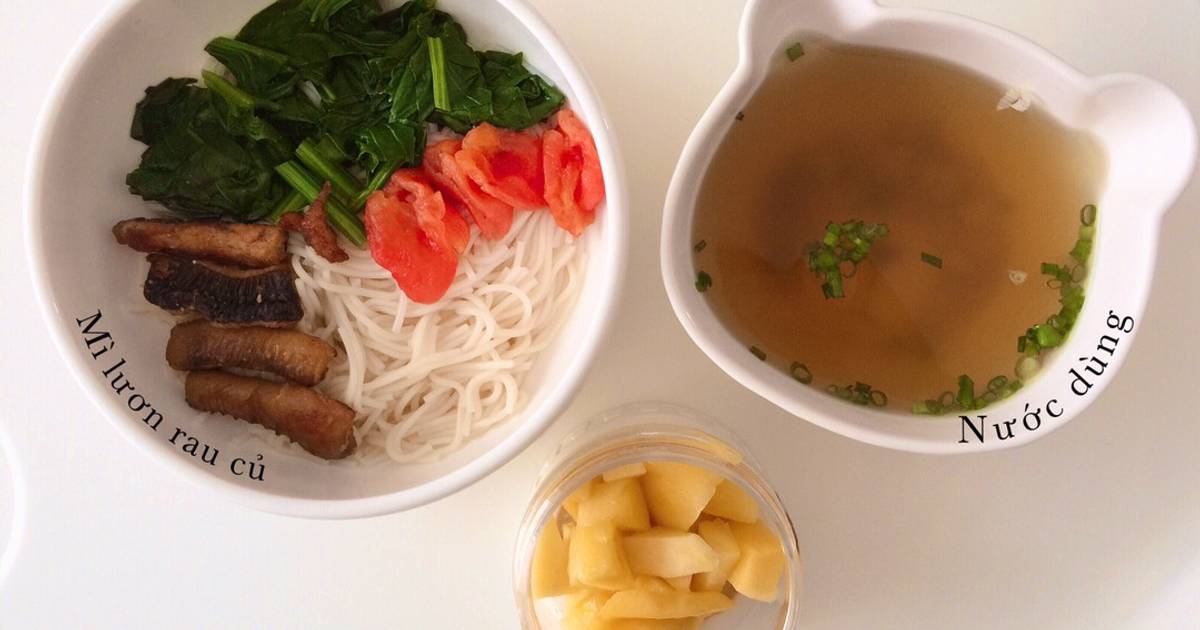 Mì somen lươn - bé ăn dặm
