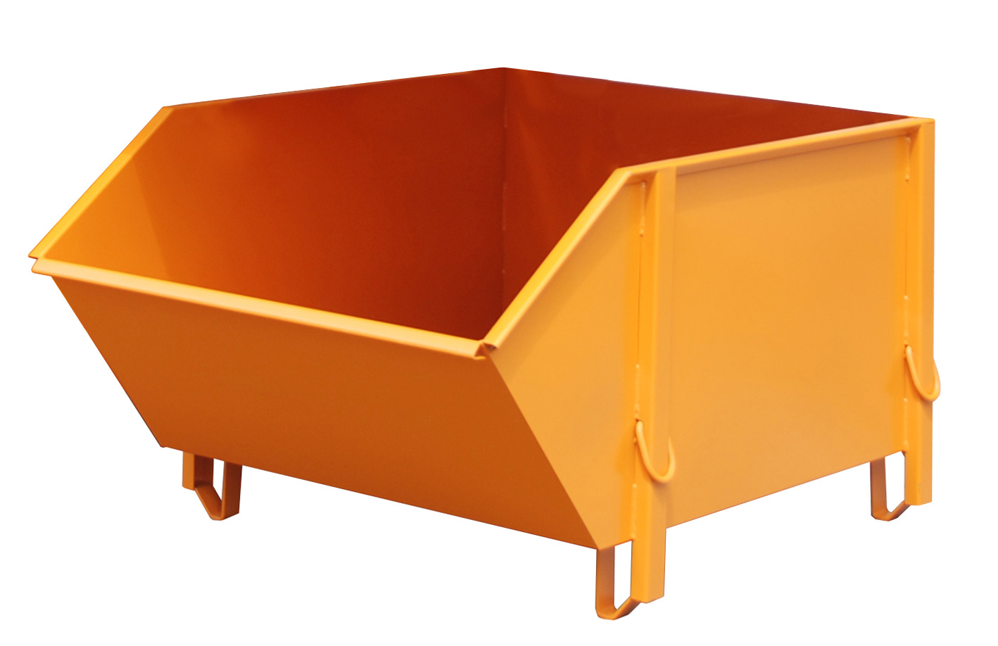 Bouwstofcontainer BBG 100, gelakt, Geeloranje
