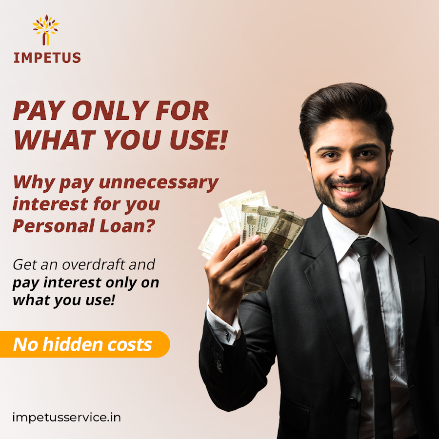 Impetus ad: pay only for what you use, business overdraft instead of a personal loan