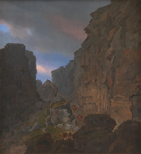 The Southern Entrance to Almannagiaa near Thingvalla in Iceland 1832