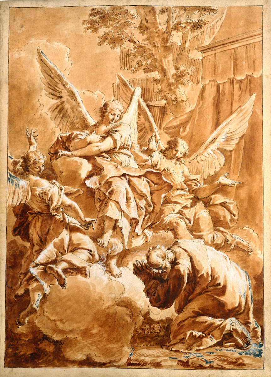 Abraham and the Three Angels circa 1750
