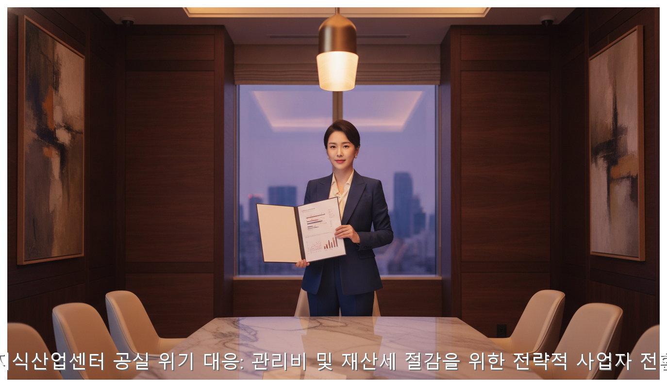 2026년 지식산업센터 공실 위기 대응: 관리비 및 재산세 절감을 위한 전략적 사업자 전환 가이드 핵심 안내 및 분석 인포그래픽 (4)