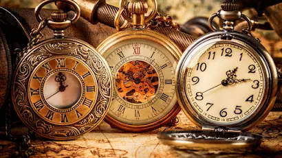 Watch, Clocks, Pocket Watch, Gold Watch, Vintage 4K Wallpaper Background