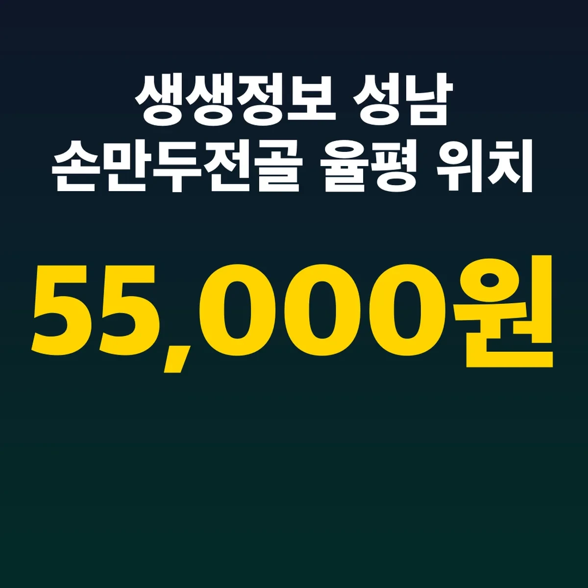 생생정보 성남 손만두전골 율평 위치, 55,000원