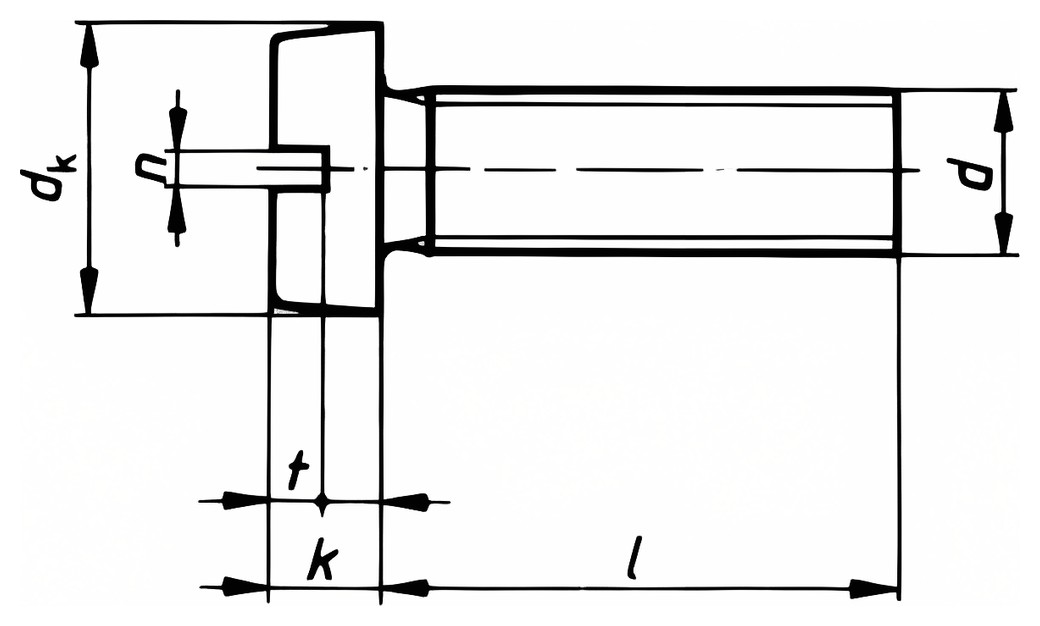 DIN 84 – Technical drawing