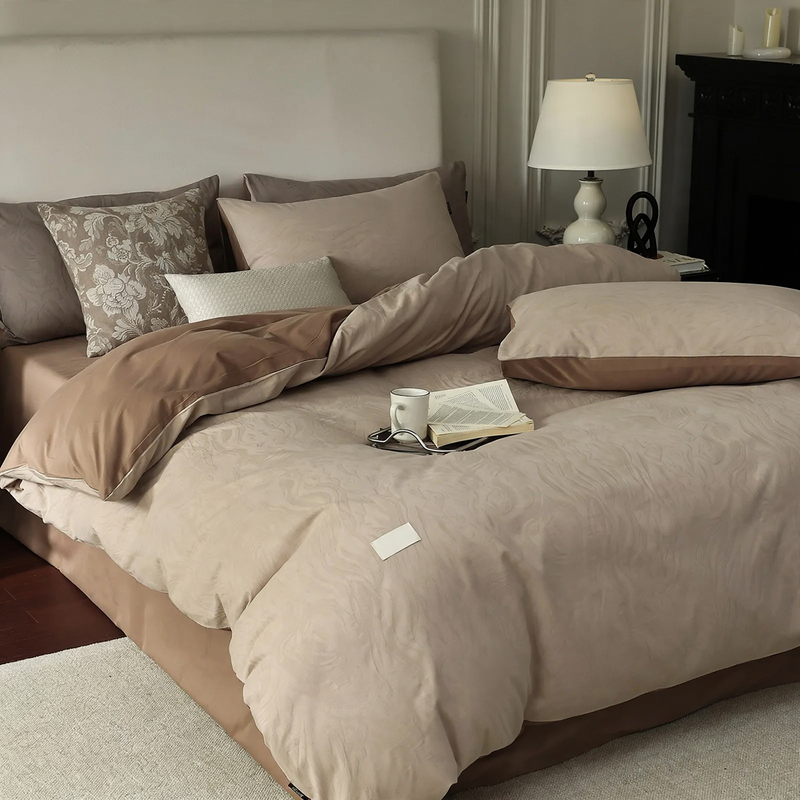 Cotton bedding set, 4-piece, autumn/winter