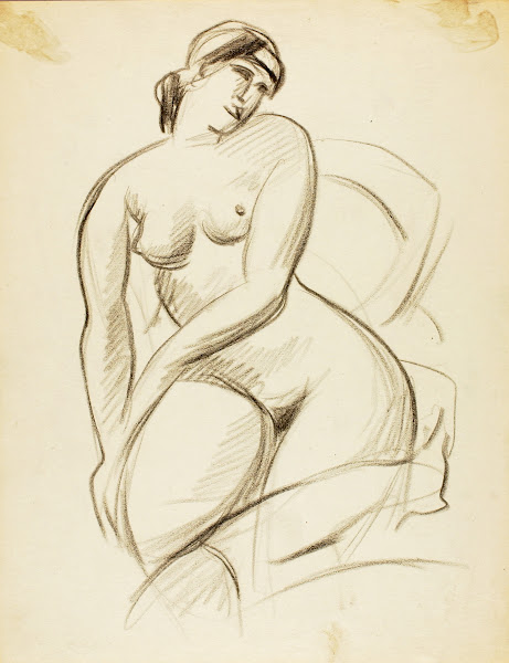 Seated Female Nude 1991