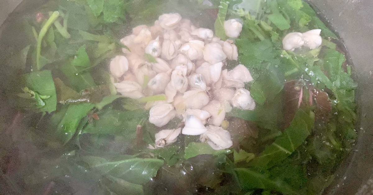 Canh rau vặt nấu ngao