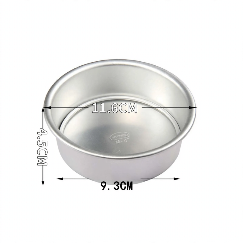 Cake pan, round, with flat base