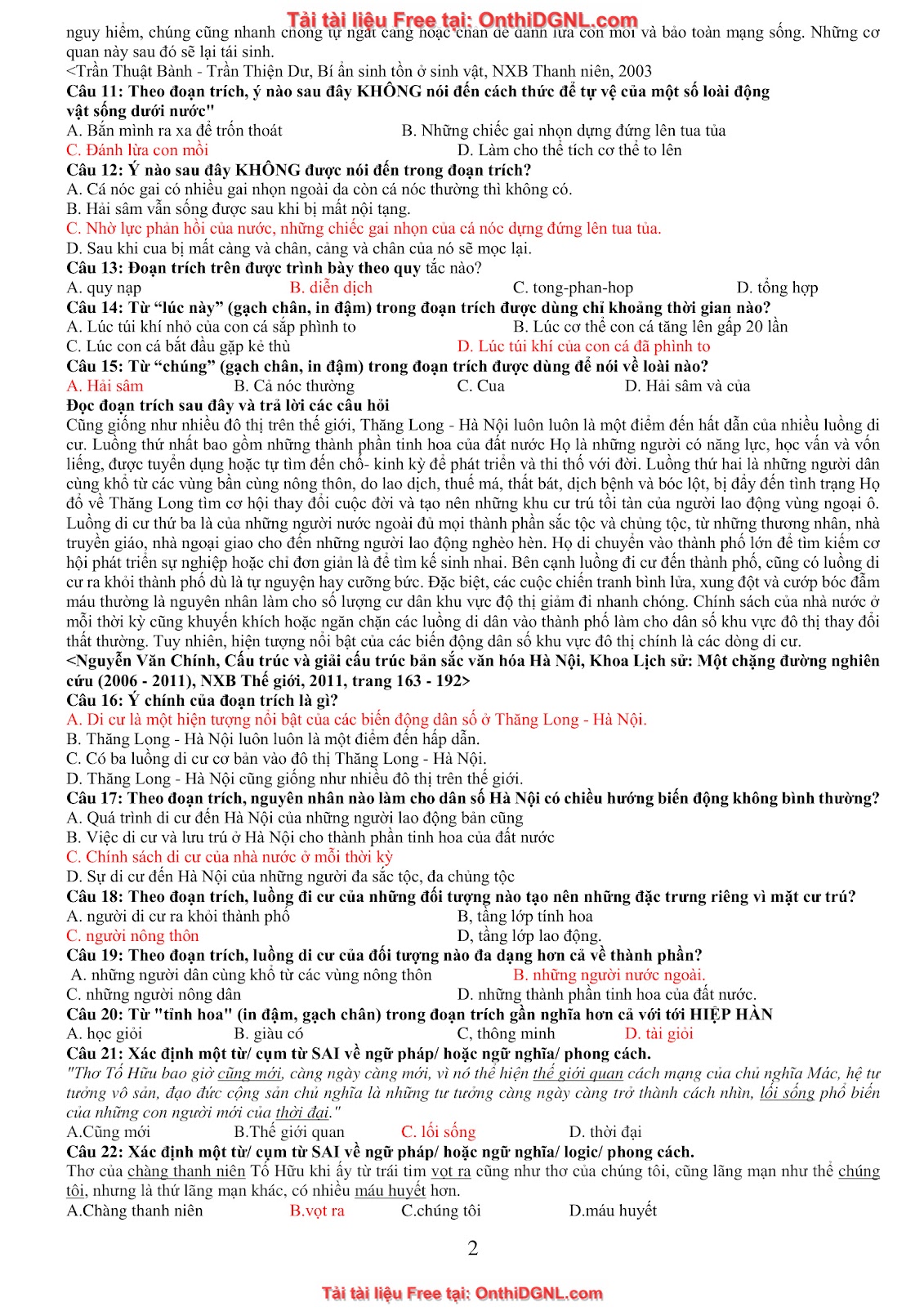 39 Đề ôn HSA - ĐỊnh tính