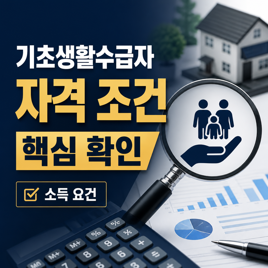 기초생활수급자 자격 조건 확인해야 할 핵심 사항