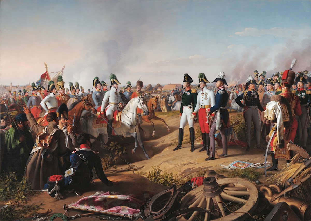 Declaration of victory after the Battle of Leipzig on 18 October 1813 1839