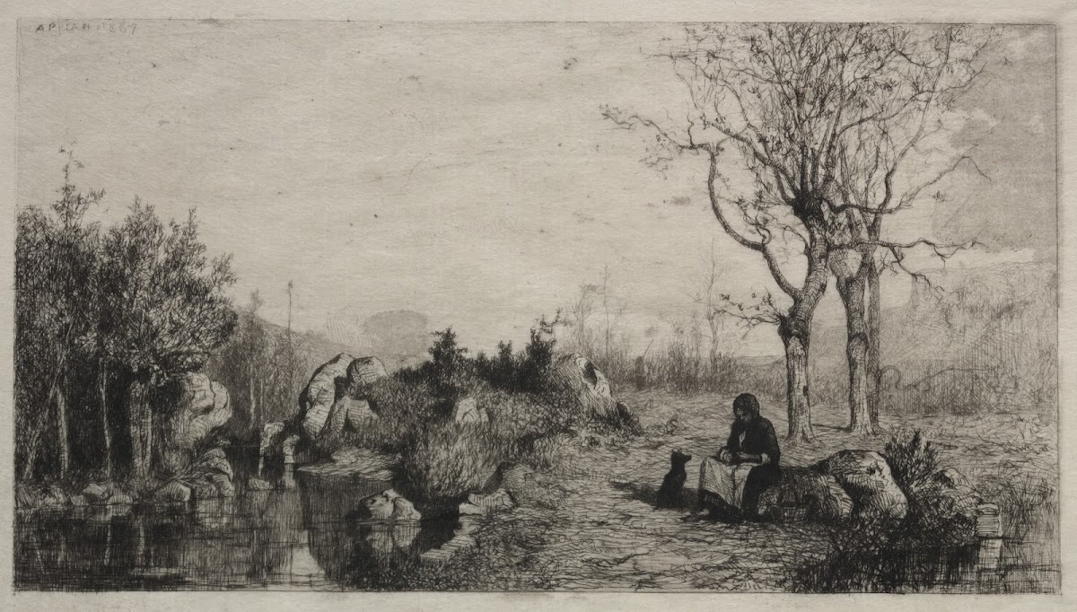Shore of a Stream at Rossillon 1867