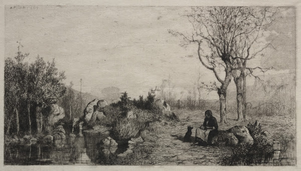 Shore of a Stream at Rossillon 1867