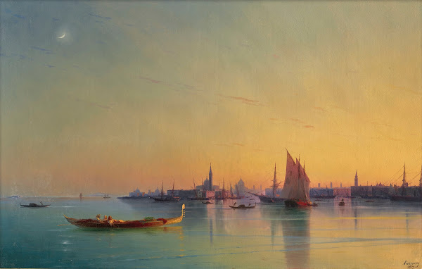 Venice at sunset 1873