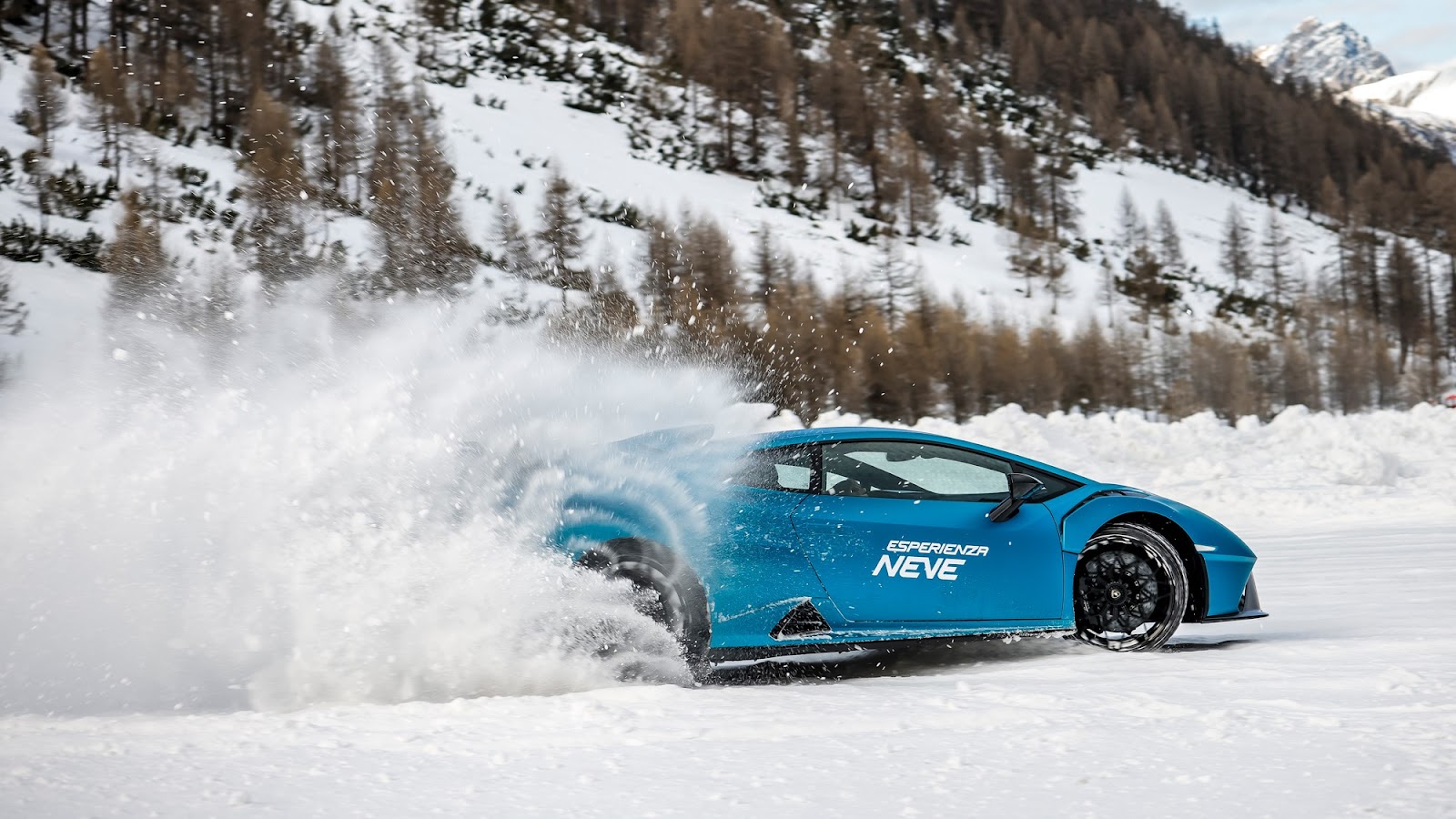 Lamborghini Huracan STO Driving on ice