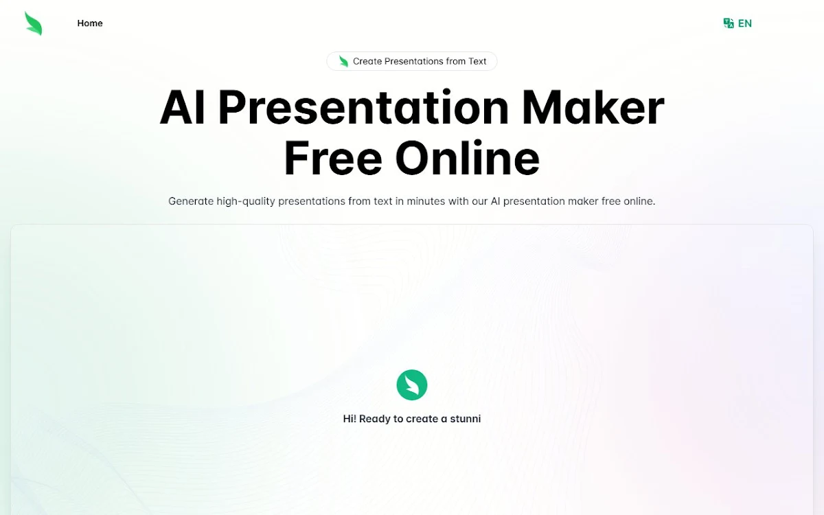 Captura de Slides.bot: AI Presentation Maker