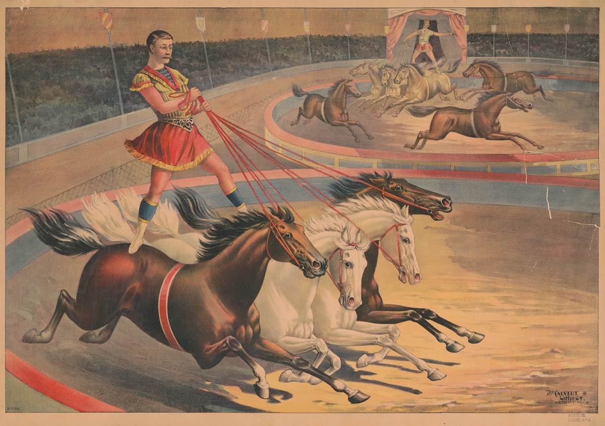 Standing bareback riders 1860