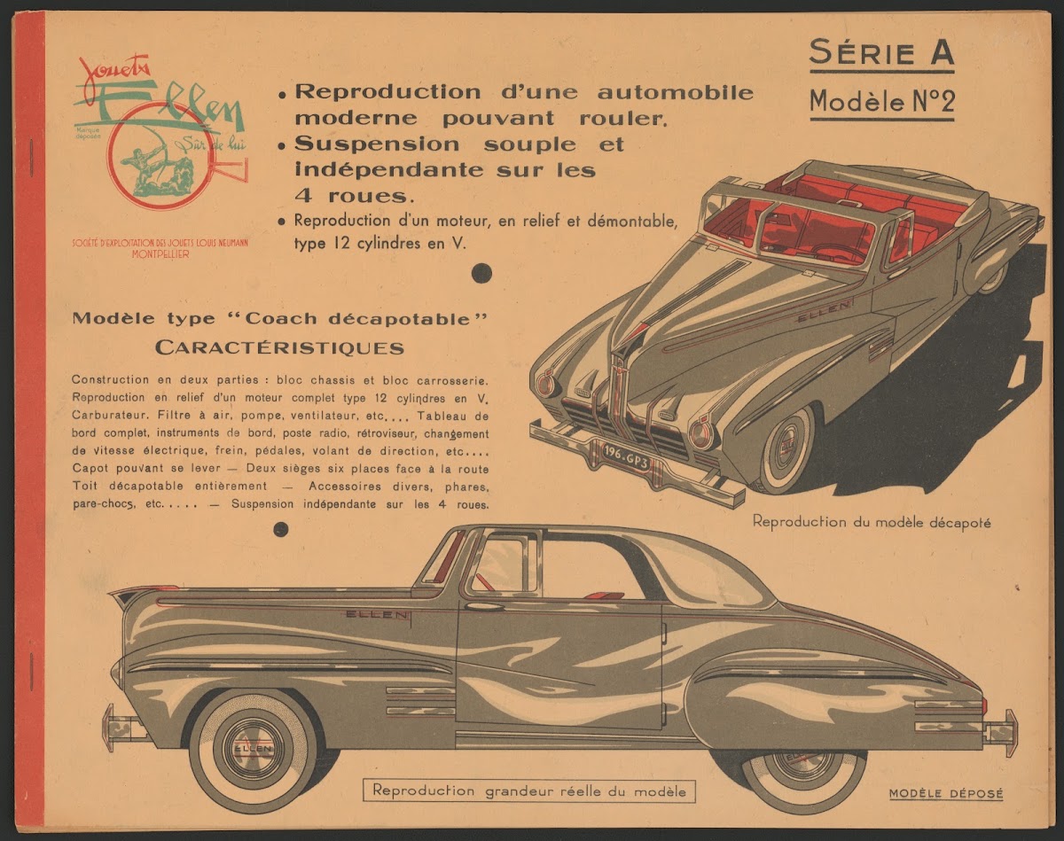 Modele Type Coach Decapotable Serie A Modele No 2 1950