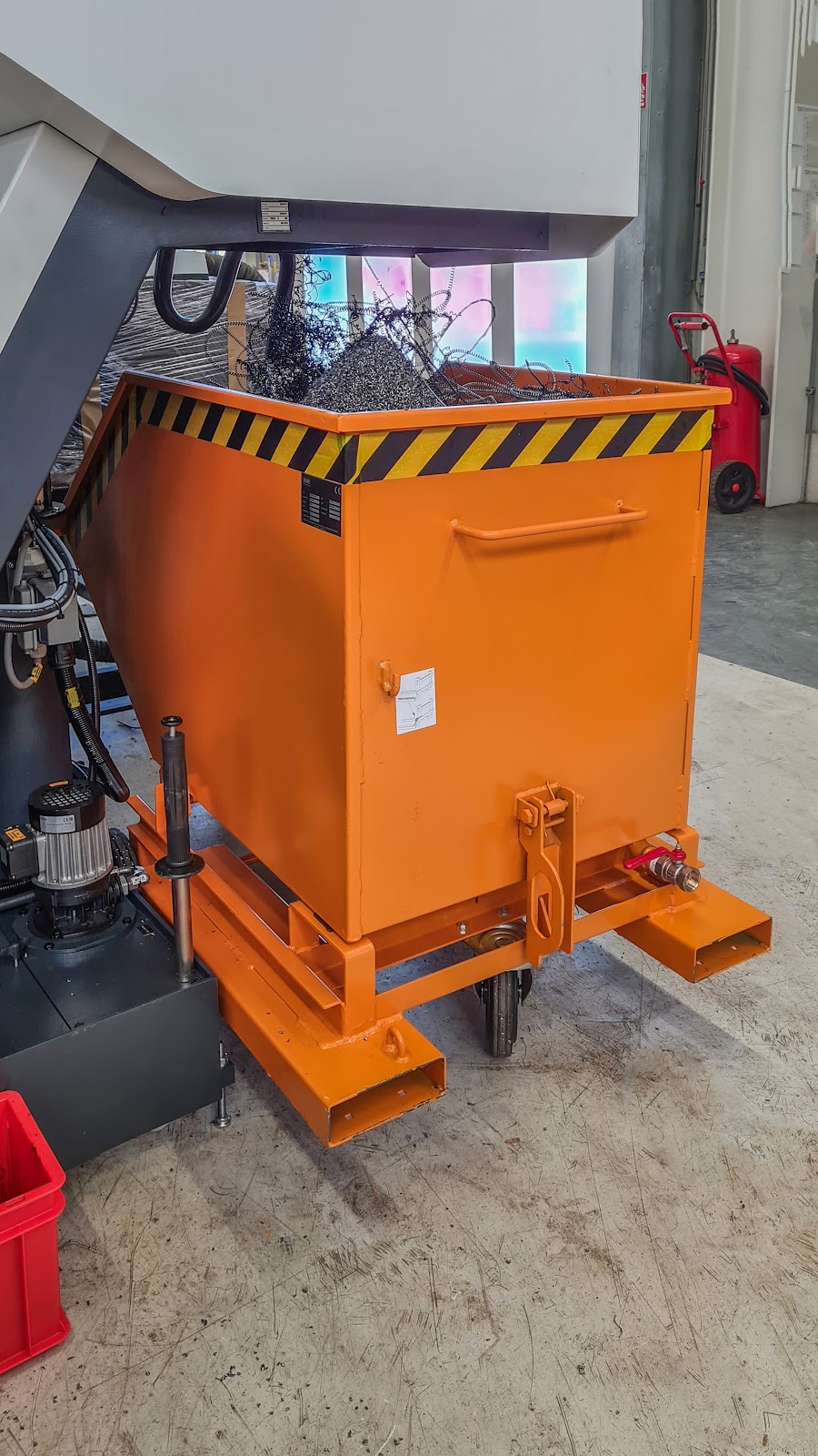 Spaander-containerwagen SKW-ET 400, gelakt, Geeloranje