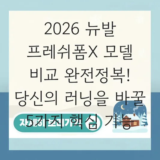뉴발 프리들 엑스 모델 비교