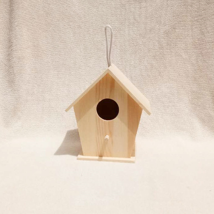 DIY Mini Birdhouse made of pine wood