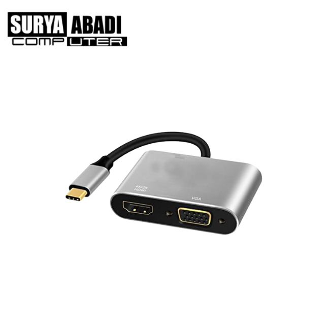 CONVERTER TYPE C TO HDMI+VGA