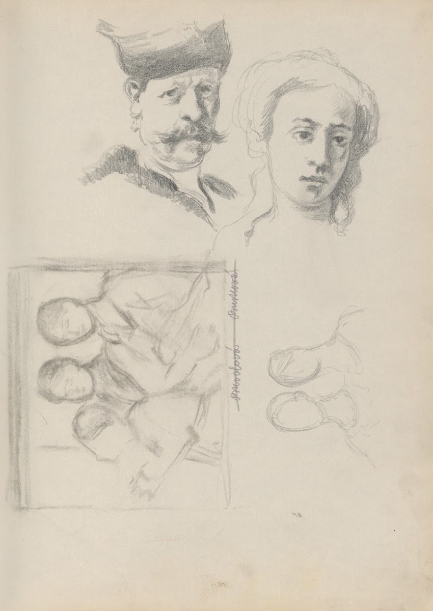 Náčrtník s figur štúdiami 19301939