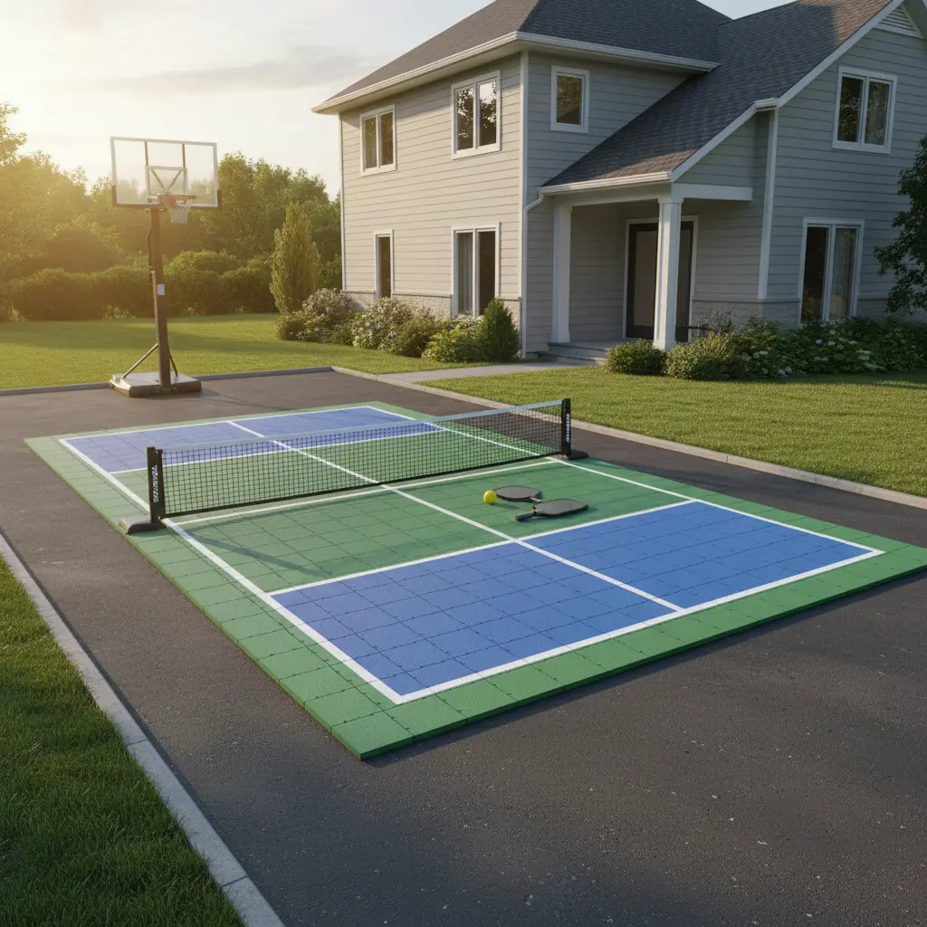 Lapangan pickleball portabel terbaik untuk area driveway