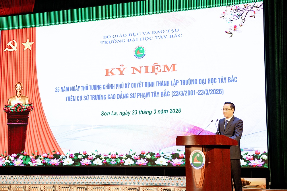 Chương trình kỷ niệm 25 năm ngày Thủ tướng Chính phủ ký Quyết định thành lập Trường Đại học Tây Bắc trên cơ sở Trường Cao đẳng Sư phạm Tây Bắc (23/3/2001 - 23/3/2026)