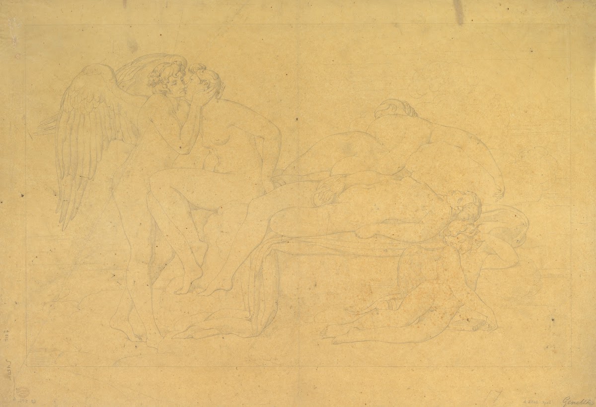 Mythological Scene from the Legend of Cupid and Psyche early 19thmid 19th centur
