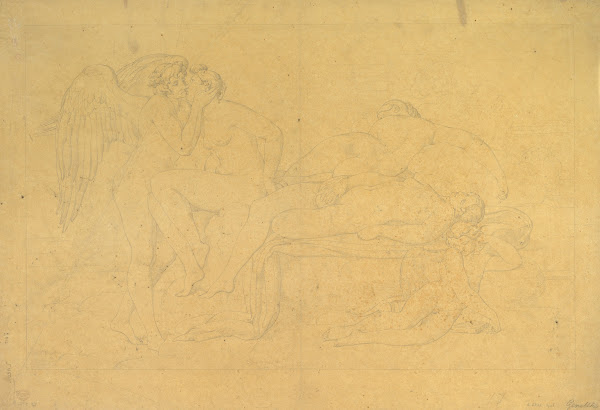 Mythological Scene from the Legend of Cupid and Psyche early 19thmid 19th centur