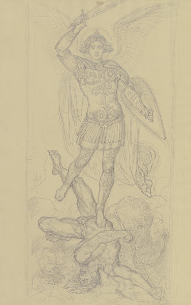Der Erzengel Michael stürzt den Satan