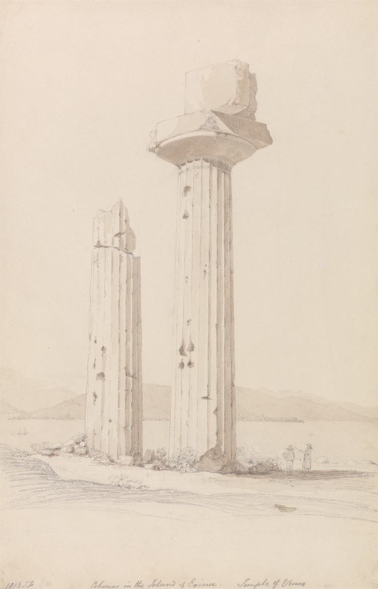 Columns in the Island of Aegina Temple of Venus 1813