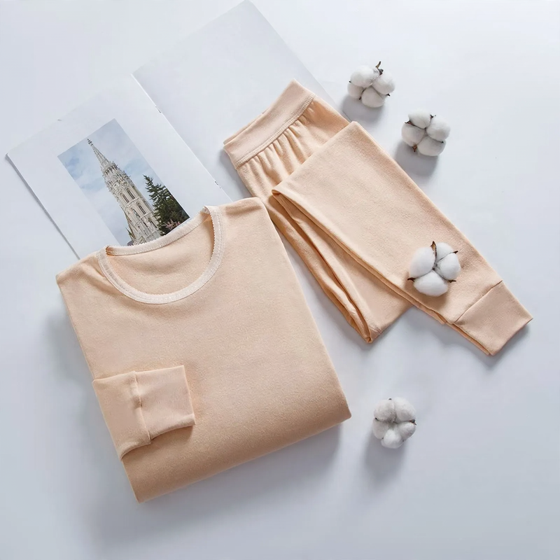 Cotton thermal underwear set for couples