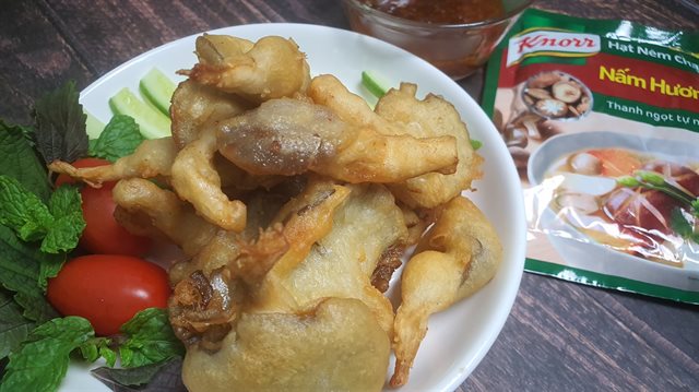 Nấm Bào Ngư Chiên Giòn Xốt Mắm Me