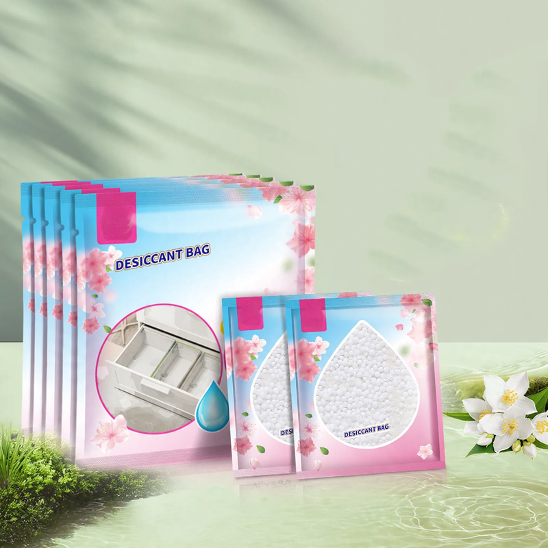 Hanging dehumidifier bag for wardrobes