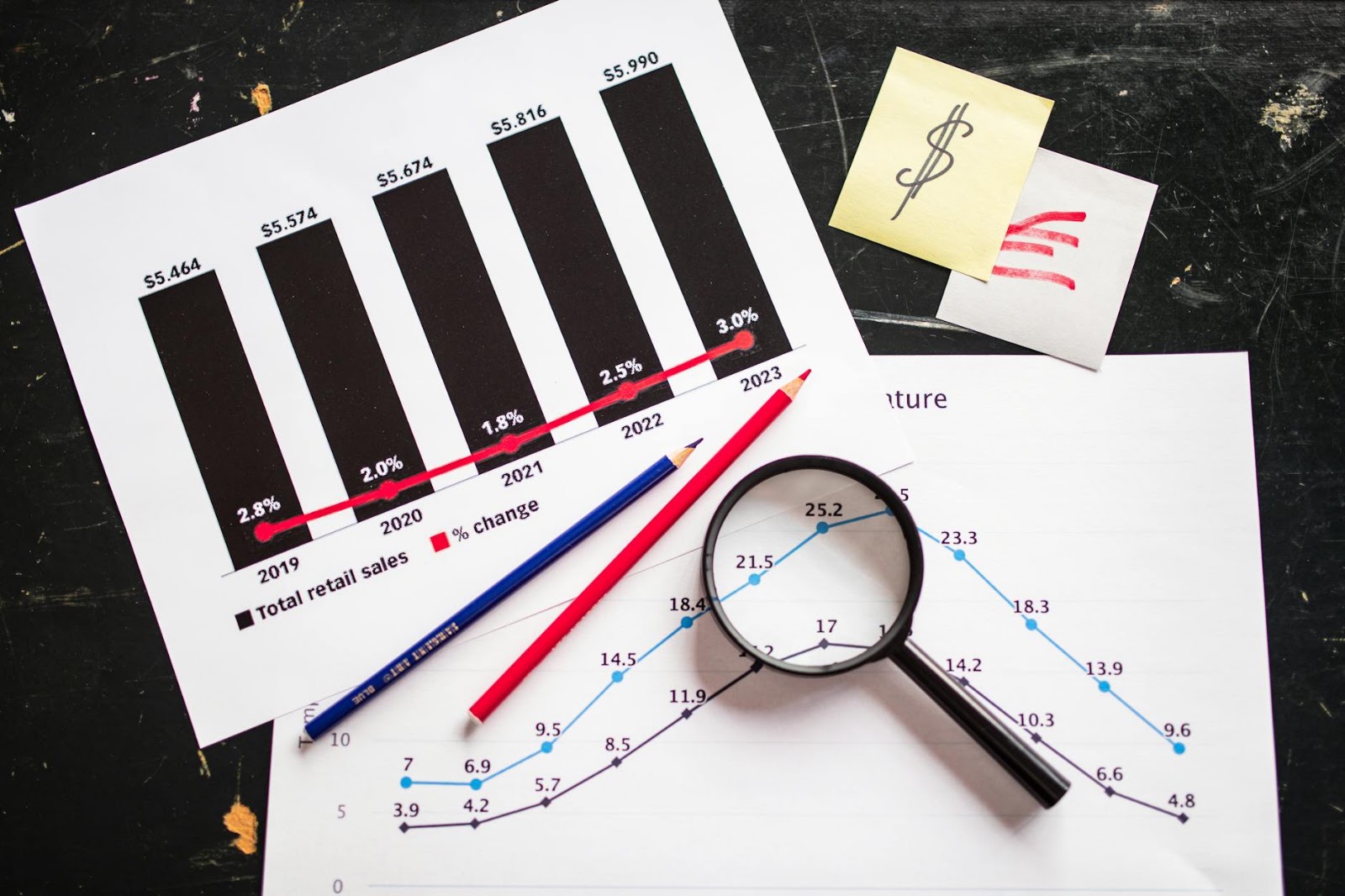 Visual representation of Web3 investment trends and market growth charts.