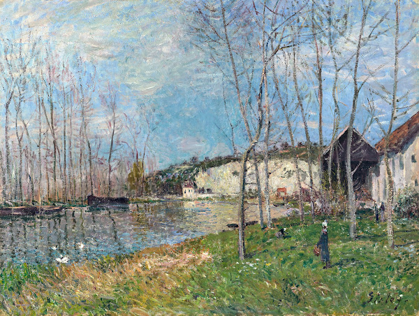 Printemps au bord du Loing circa 1881