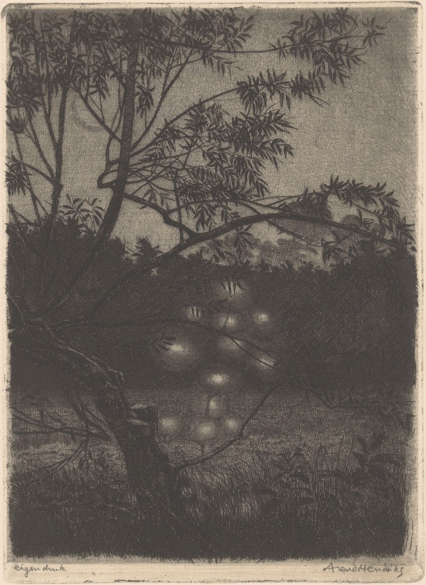 Tuin met lichtgevende boom 1911   1943
