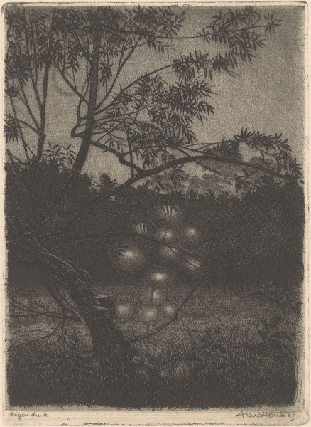 Tuin met lichtgevende boom 1911   1943
