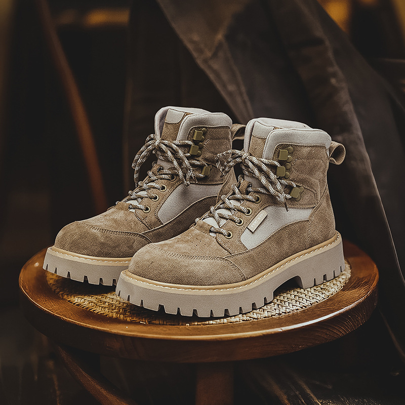 Men's Ankle Boots 1732, Retro Style, with Platform