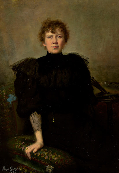 Self portrait with palette 1896